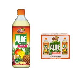 Just Drink Aloe Drink Tropical Flavour 500ml (Pack of 12)