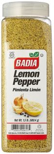 Badia Lemon Pepper Seasoning (Pimienta Limón) - (1.5 lb) 680.4g