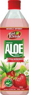 Just Drink Aloe Drink Strawberry Flavour 500ml (Pack of 12)