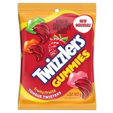 Twizzlers Raspberry Flavoured Gummies 182g (Tongue Twisters)