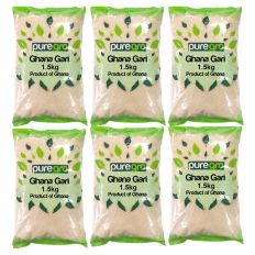 Puregro Ghana Gari/Garri, 1.5kg (Pack of 6)