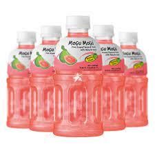Mogu Mogu Pink Guava flavored drink 320ml (Pack of 6)