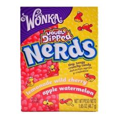 Wonka Nerds Double Dipped Lemonade Wild Cherry & Apple Watermelon Nerds 46.7g (1.65oz)