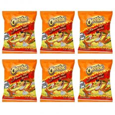 Cheetos Flaming Hot Crunchy 35.4g (Pack of 6)