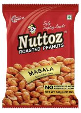 Nuttoz Roasted Peanuts with Spicy Indian Masala Flavour 160g