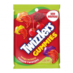 TWIZZLERS TONGUE TWISTER GUMMIES FRUITY 182g