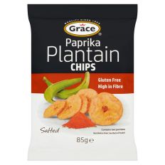 Grace Paprika Plantain Chips 85g (Box of 9)
