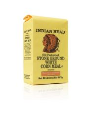 Indian Head Stone Ground White Corn Meal 907g (2LB)