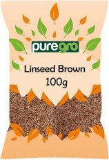 Puregro Brown Linseed (Flaxseed) 100g