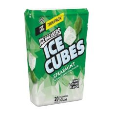 Ice Breakers Ice Cubes Spearmint Gum Tub 92g (3.24oz) (40 Pieces)