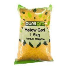 Puregro Yellow Gari /Garri, 1.5kg (Pack of 6)