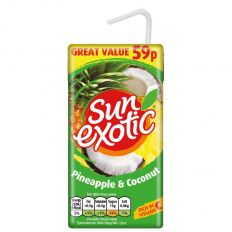 Sun exotic pineapple & coconut 288ml