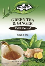 Dalgety Green Tea & Ginger Herbal Tea (18 Tea Bags)