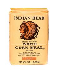 Indian Head Stone Ground White Corn Meal 2.27 kg (5 LB)