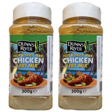 Dunn's River Hot & Spicy Jerk Chicken Fry Mix 300g (Pack of 2)