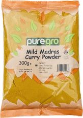 Puregro Mild Madras Curry Powder 300g
